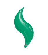 36" SuperShape Green Curve Balloon
