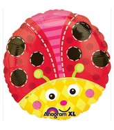 18" Cute Lady Bug Mylar Balloon