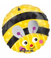 18" Cute Bumble Bee Mylar Balloon