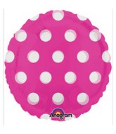 18" Magicolor Dots Pink Balloon