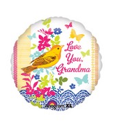 18" Love You Grandma Balloon