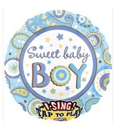 28" Sweet Baby Boy Jumbo Sing-A-Tune
