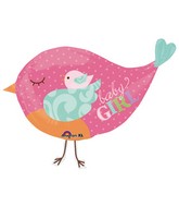 33" Tweet Baby Girl Bird Balloon