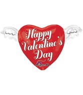 18" Junior Shape Happy Valentines Day Heart Balloon