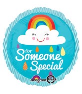 18" Someone Special Rainbow Cloud Balloon
