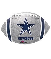 Junior Shape Dallas Cowboys NFL Football Team Colors Balloon