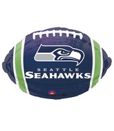 Junior Shape Seattle Seahawks NFL Football Team Colors Balloon