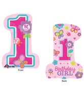 28" SuperShape Sweet Birthday Girl Balloon