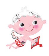 30" SuperShape Cupid Strikes Balloon