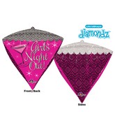 17" Ultrashape Diamondz Girls' Night Out Packaged Balloon