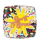9" Airfill Only Que Te Mejore Bright Bandages Balloon (Spanish)