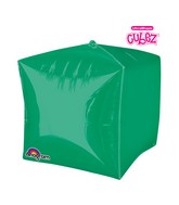15" Cubez Green Balloon