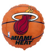 18" NBA Miami Heat Basketball Balloon