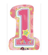 Super Shape One-derful Birthday Girl Mylar Balloon