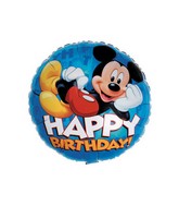 18" Mickey Mouse Happy Birthday Blue