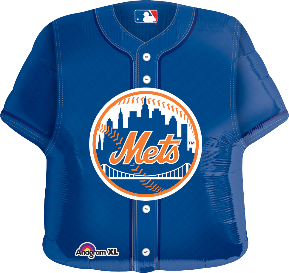 New York Mets 24 Blue Jersey Balloon