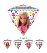 17" Diamondz Jumbo Barbie Sparkle Balloon Packaged