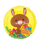 18" Happy Easter Chocolate Bunny Balloon