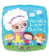 18" Abuelita Te Quiero Mucho! Balloon Packaged (Spanish)