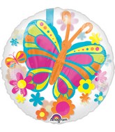 24" Balloon Spring Butterfly Balloon Packaged