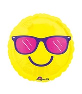 21" Junior Shape Happy Glasses Balloon Packaged