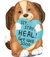 24" Sit, Stay, Heal Puppy Balloon