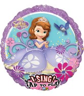 28" Singing Balloon Sofia the First Balloon Packaged