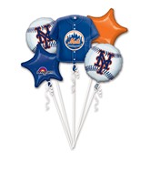 Bouquet New York Mets Balloon Packaged