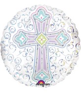 18" Radiant Cross Balloon Packaged