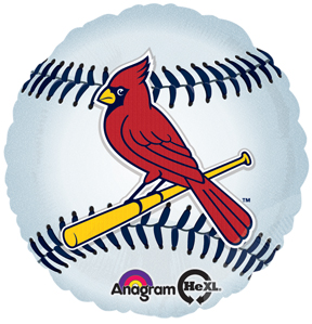 18 MLB St. Louis Cardinals Baseball Balloon  Bargain Balloons - Mylar  Balloons and Foil Balloons