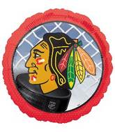 18" Chicago Blackhawks NHL Hockey Mylar Balloon