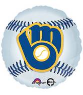 18" MLB Milwaukee Brewers Baseball Balloon