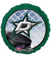 18" Dallas Stars NHL Hockey Mylar Balloon Packaged