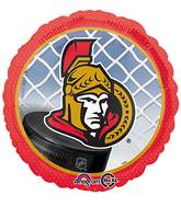 18" NHL Hockey Ottawa Senators Mylar Balloon