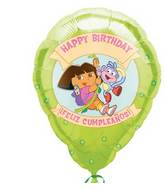 24" Dora the Explorer Personalize Jumbo Balloon