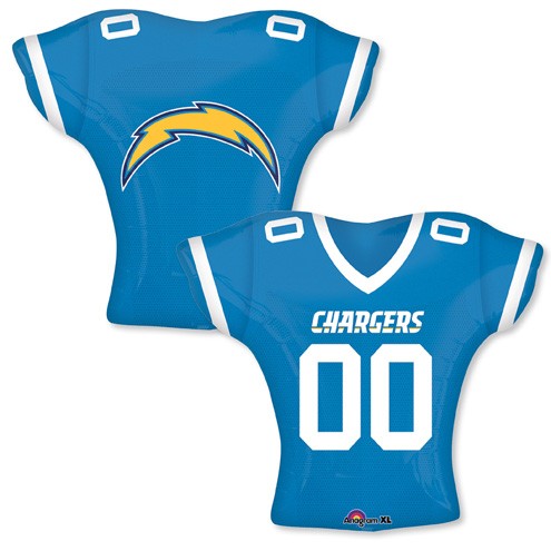 Anagram 58808 24 in. La Chargers Jersey Foil Balloon