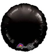 18" Black Circle Anagram Brand Balloon
