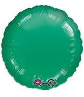 18" Green Circle Packaged Balloon