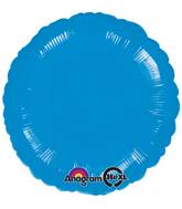 18" Royal Blue Circle Anagram Brand Balloon