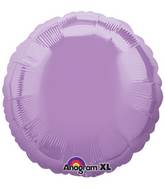 18" Pearl Lavender Decorator Circle Anagram Brand Balloon
