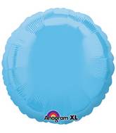 18" Pale Blue Decorator Circle Anagram Brand Balloon