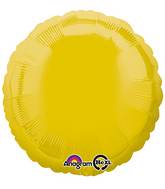 18" Yellow Decorator Circle Anagram Brand Balloon