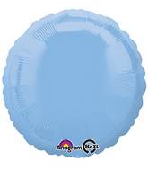 18" Pastel Blue Decorator Circle Anagram Brand Balloon