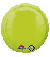 18" Kiwi Green Decorator Circle Anagram Brand Balloon