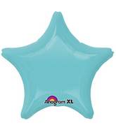 18" Robins Egg Blue Decorator Star Anagram Brand Balloon