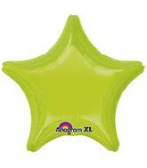 18" Kiwi Green Decorator Star Anagram Brand Balloon