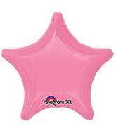 18" Bright Bubble Gum Pink Decorator Star Anagram Brand Balloon