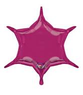 22" Fuchsia 6-Point Star