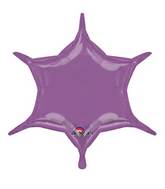 22" Lilac 6-Point Star Foil Balloon