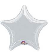 18" Silver Star Anagram Brand Balloon
